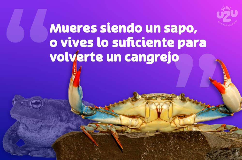 “Mueres siendo un sapo, o vives lo suficiente para volverte un cangrejo.” –Dos Caras (la de dado, y la de cangrejo)