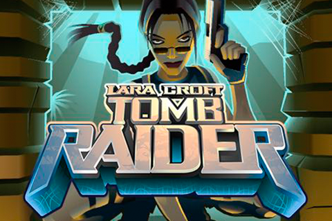 Logo de Tomb Raider, la primera slot bajo licencia, de Microgaming